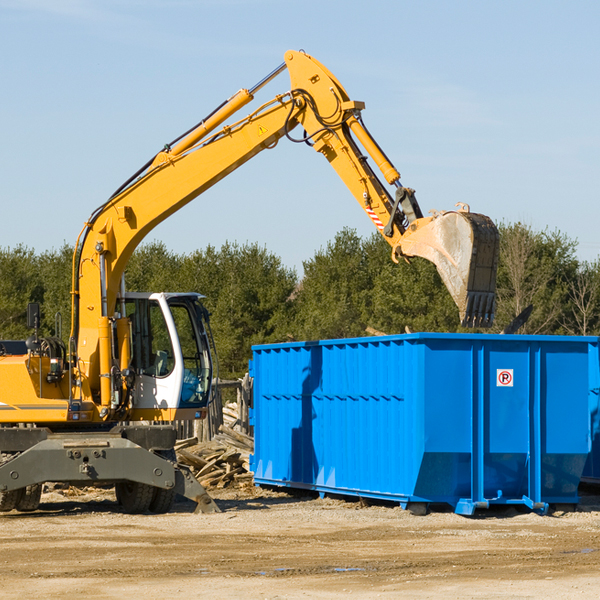 is there a minimum or maximum amount of waste i can put in a residential dumpster in Woodville